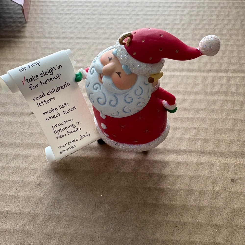 Hallmark Keepsake Ornament So Much To Do Santa Christmas 2004 New In Box - Picture 7 of 9